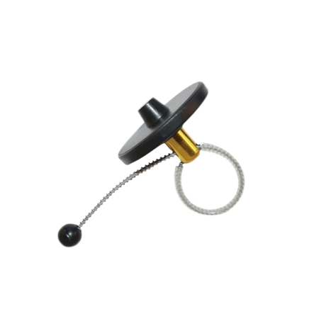 Противокражный датчик «Бутылочный» с тросом 180мм RF/AM - Bottle Tag, черный
